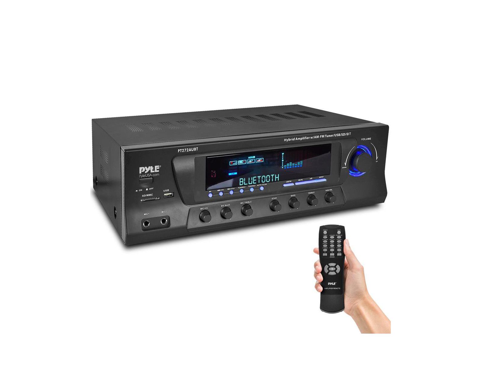 Усилитель Pyle Bluetooth 300W Home Theater Stereo Amplifier Receiver - PT272AUBT