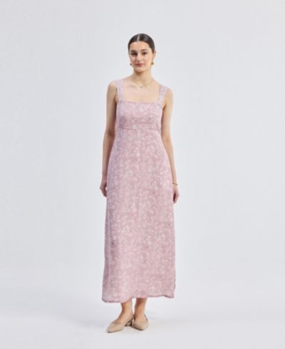 Reistor Women's Perfect Floral Maxi with Tapered Straps