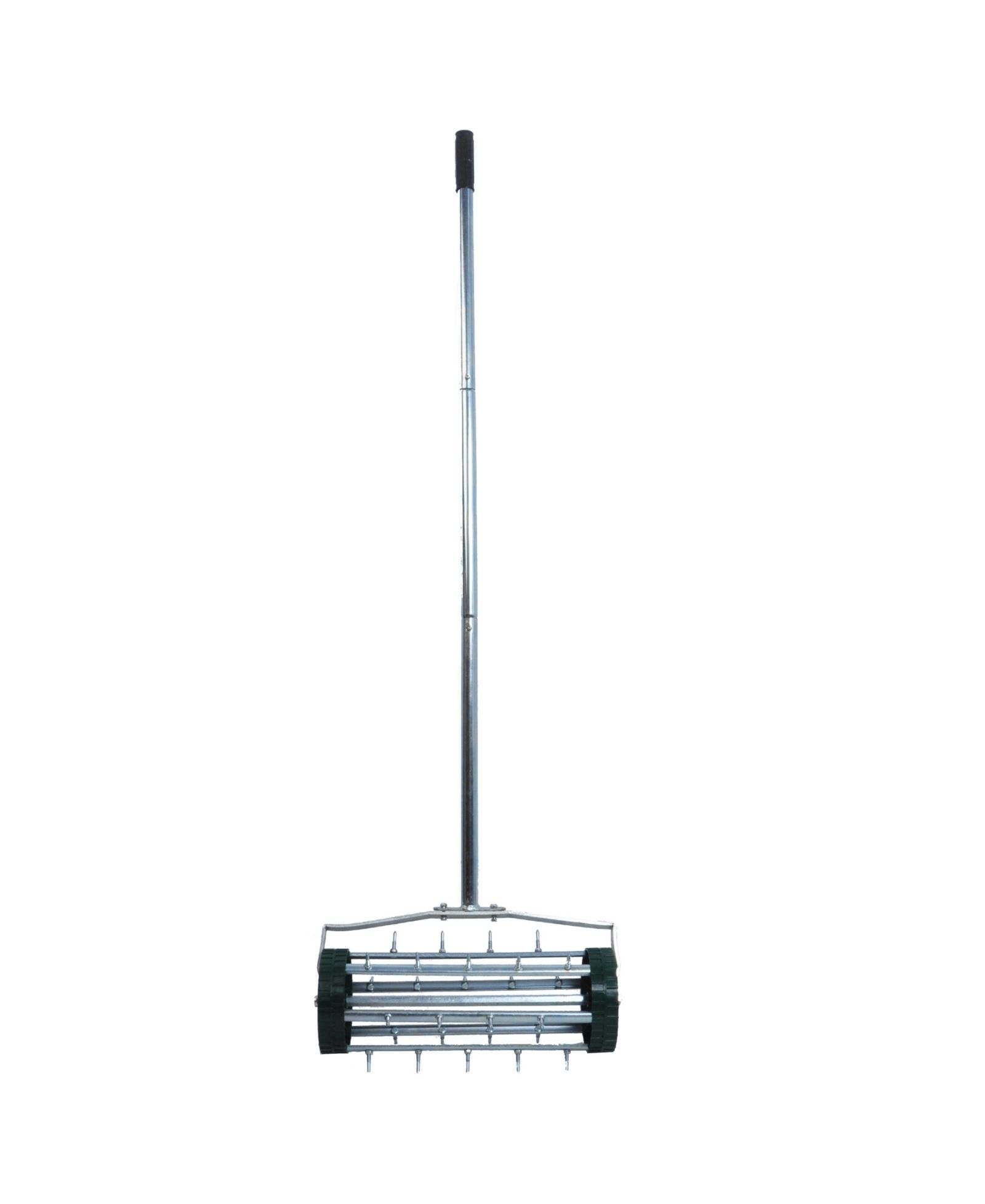 Heavy Duty Rolling Lawn Aerator,Rolling Lawn Aerator,  Rotary Push Tine Spike Soil Lawn Aerator Gardening Tool with 3-Piece Long Steel Handle for Garden Yard Grass Maintenance,Garden Yard Rotary Push