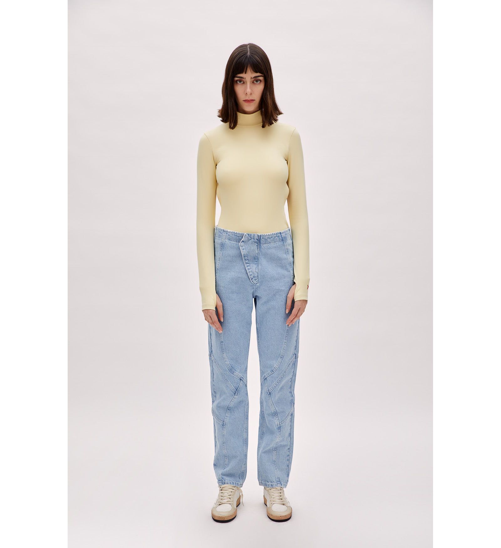PCFG Women's Stitch Detail Straight Fit Denim