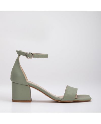 Sage green faux leather