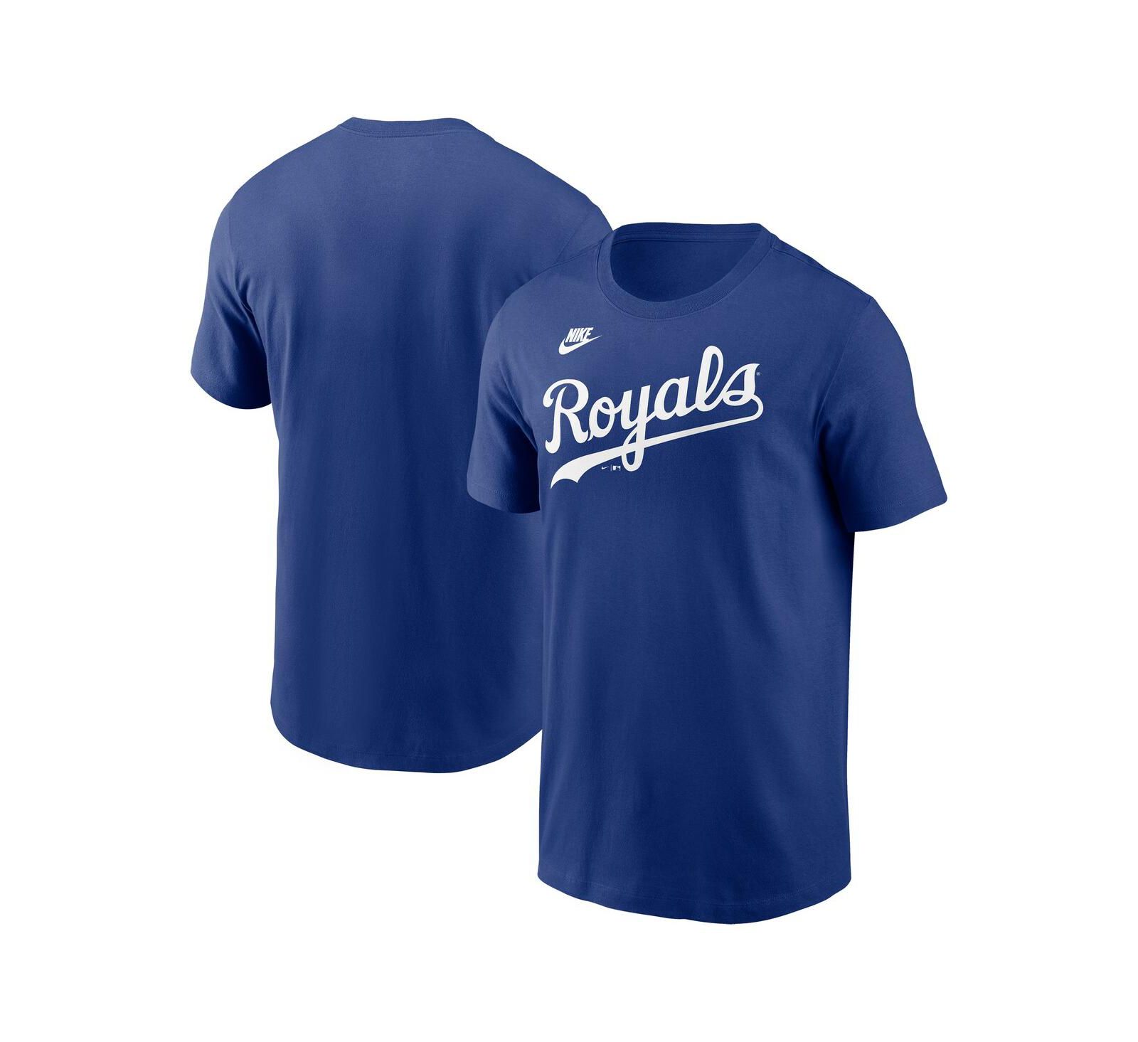 Nike Men's Royal Kansas City Royals Cooperstown Wordmark T-Shirt