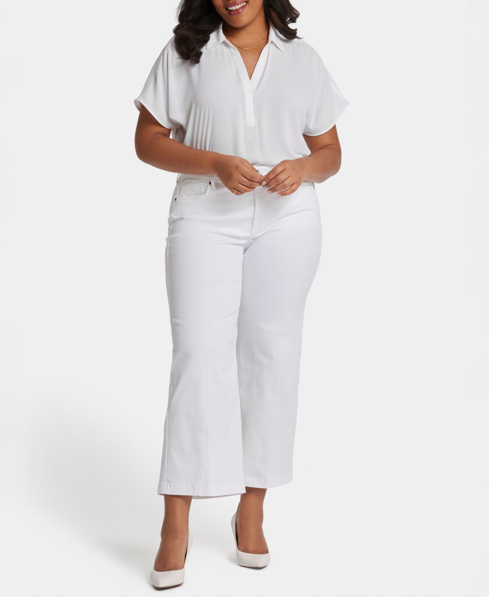 NYDJ Plus Size Джинсы Teresa Wide Leg Ankle