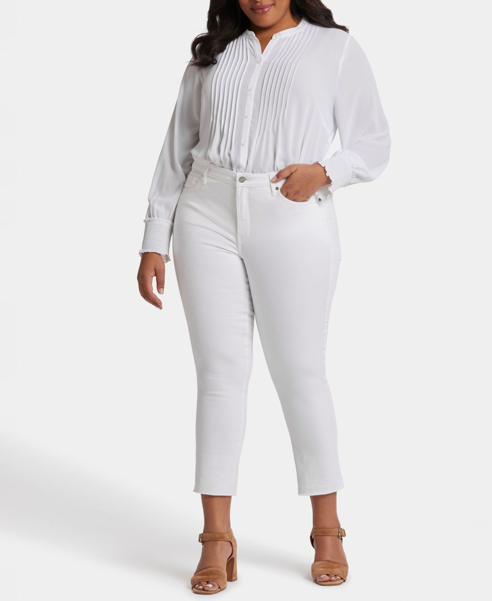 NYDJ Plus Size Marilyn Straight Crop Jeans