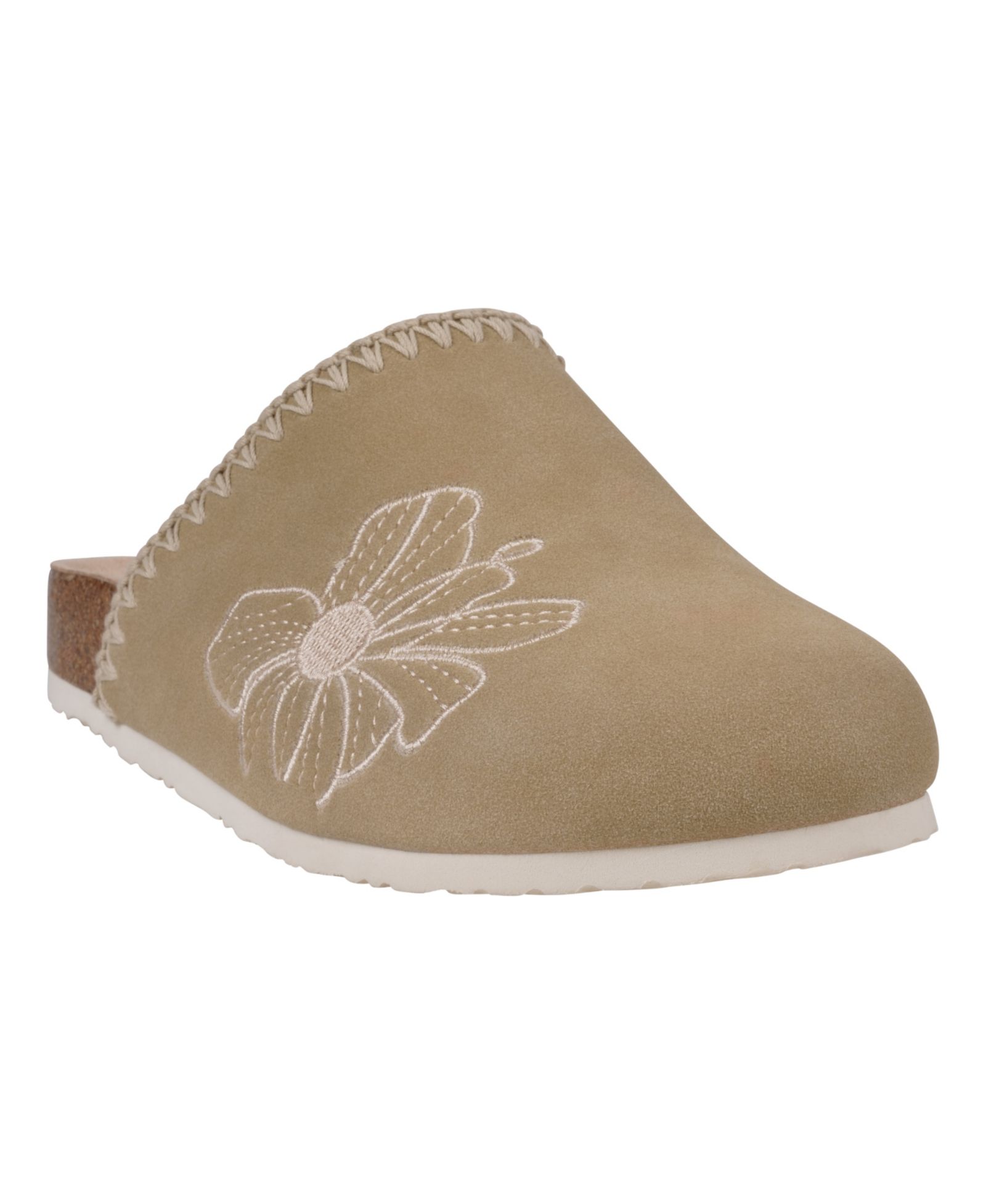 GC Shoes Women's Jamie Embroidered Slide Footbed Clogs