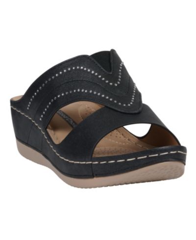 Женские босоножки на танкетке GC Shoes Johanna Embellished