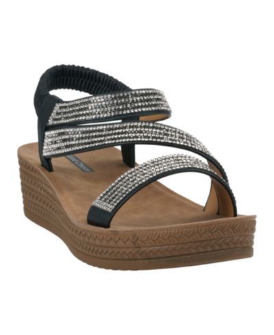 Бососадки GC Shoes Women's Ruby Embellished Cross Strap Wedge