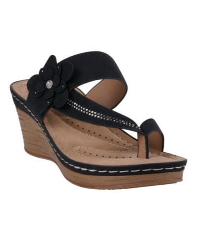 Женские сандалии GC Shoes Taryn Floral Wedge