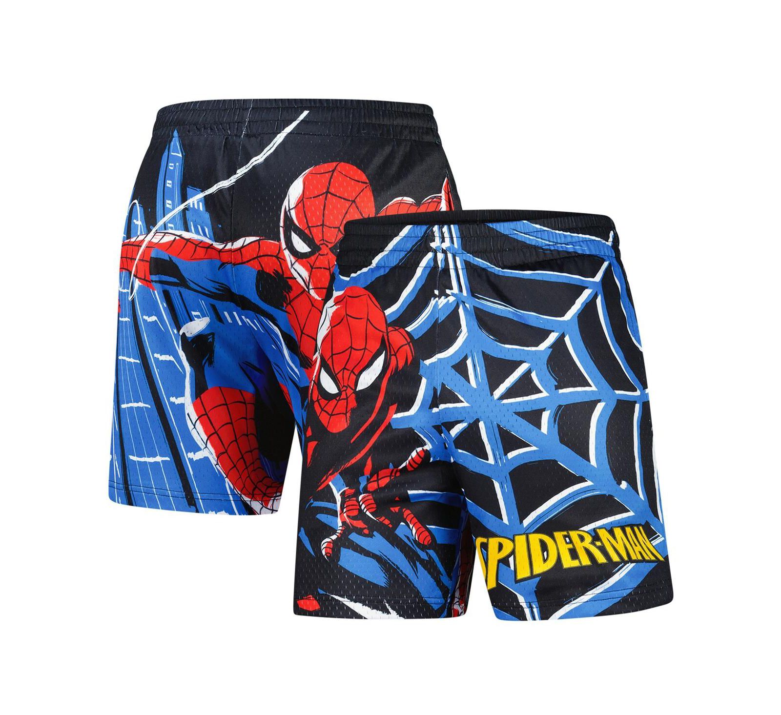 Lids Men's Black Spider-Man Big Print Mesh Shorts