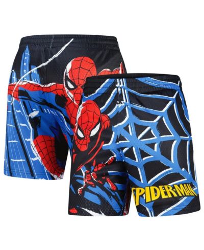 Lids Men's Black Spider-Man Big Print Mesh Shorts