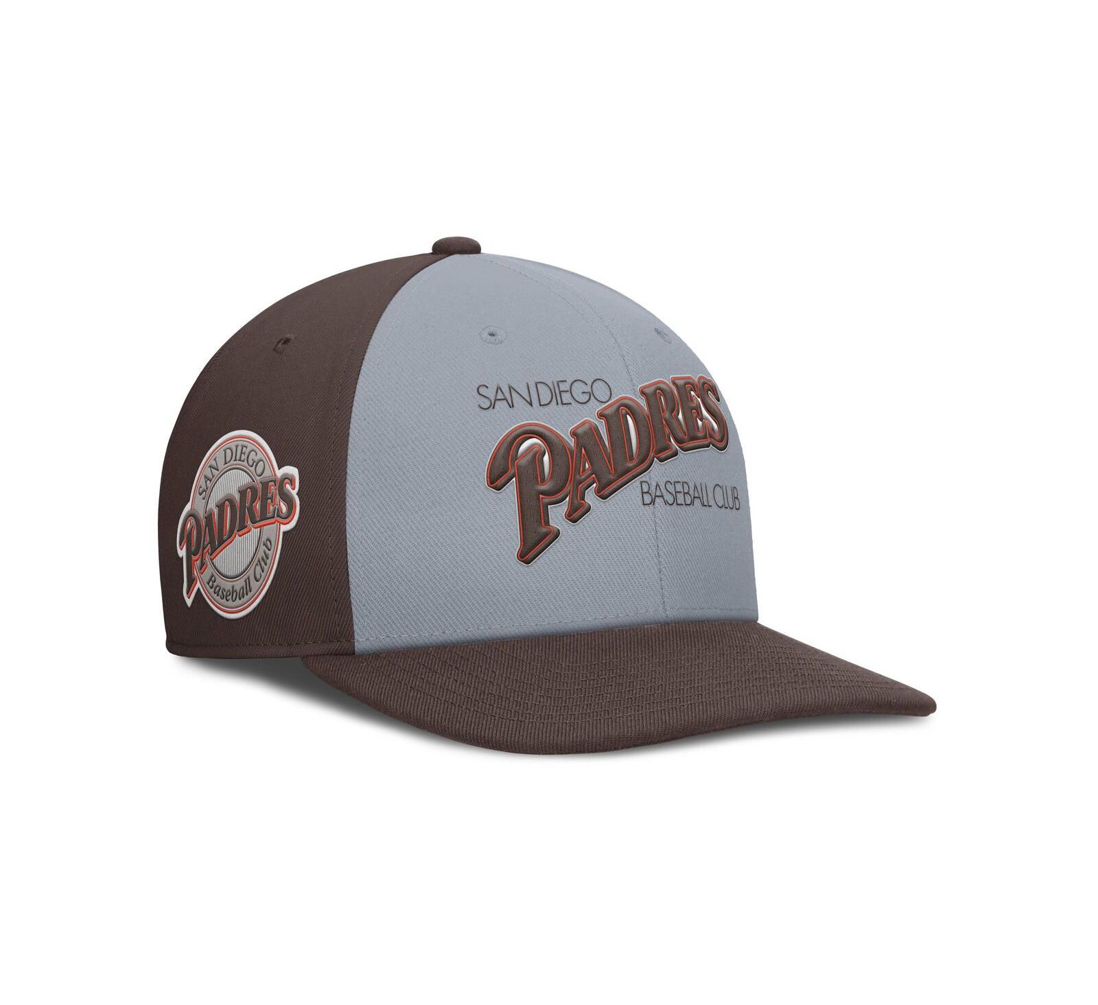 Nike Men's Gray/Brown San Diego Padres Pro Performance Snapback Hat