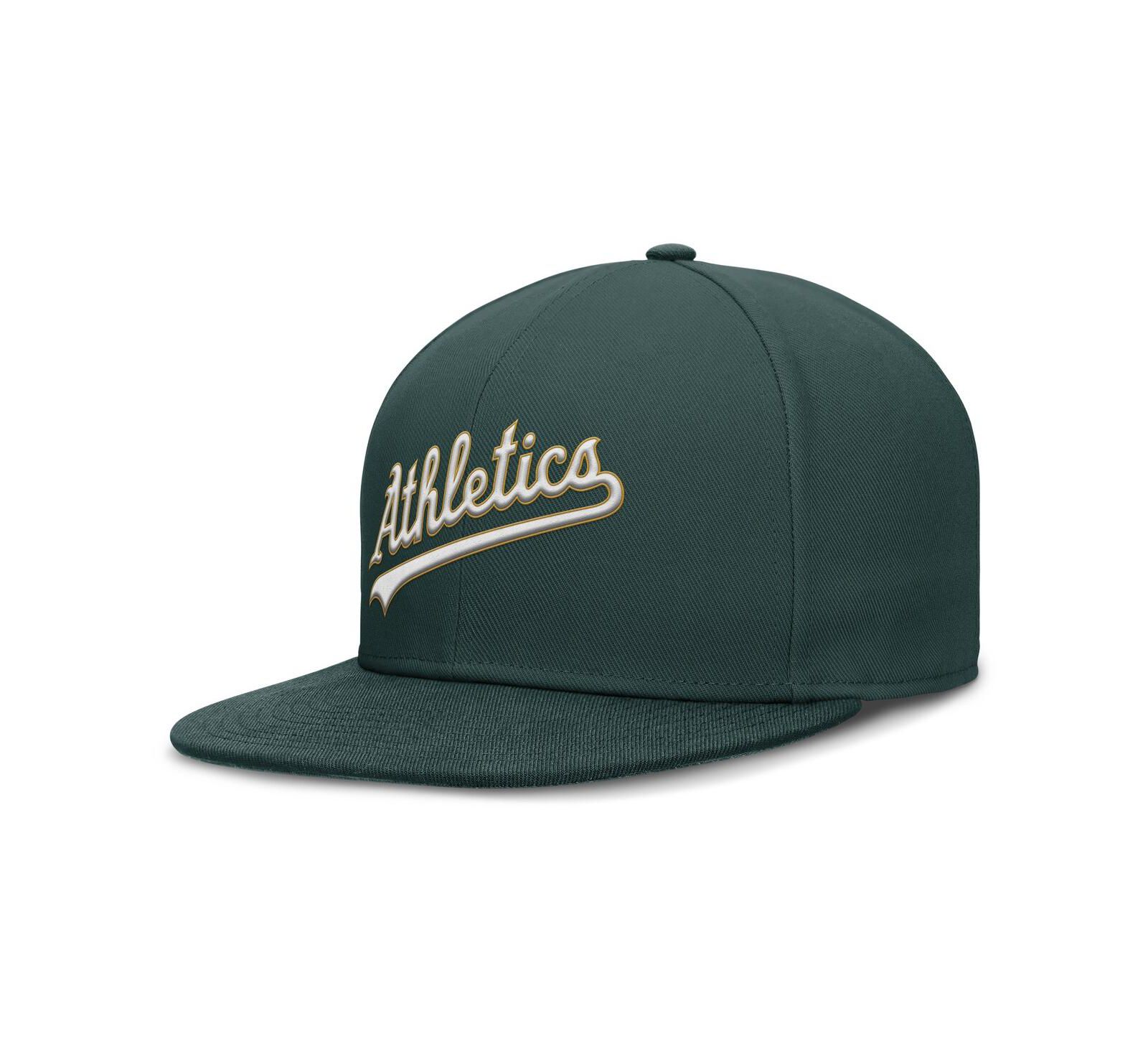 Nike Мужская зеленая бейсболка Athletics True Performance Fitted