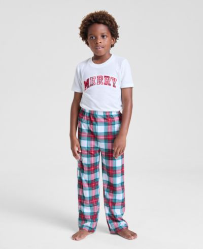 Holiday Lane детские пижамные штаны в клетку, эксклюзив Macy's