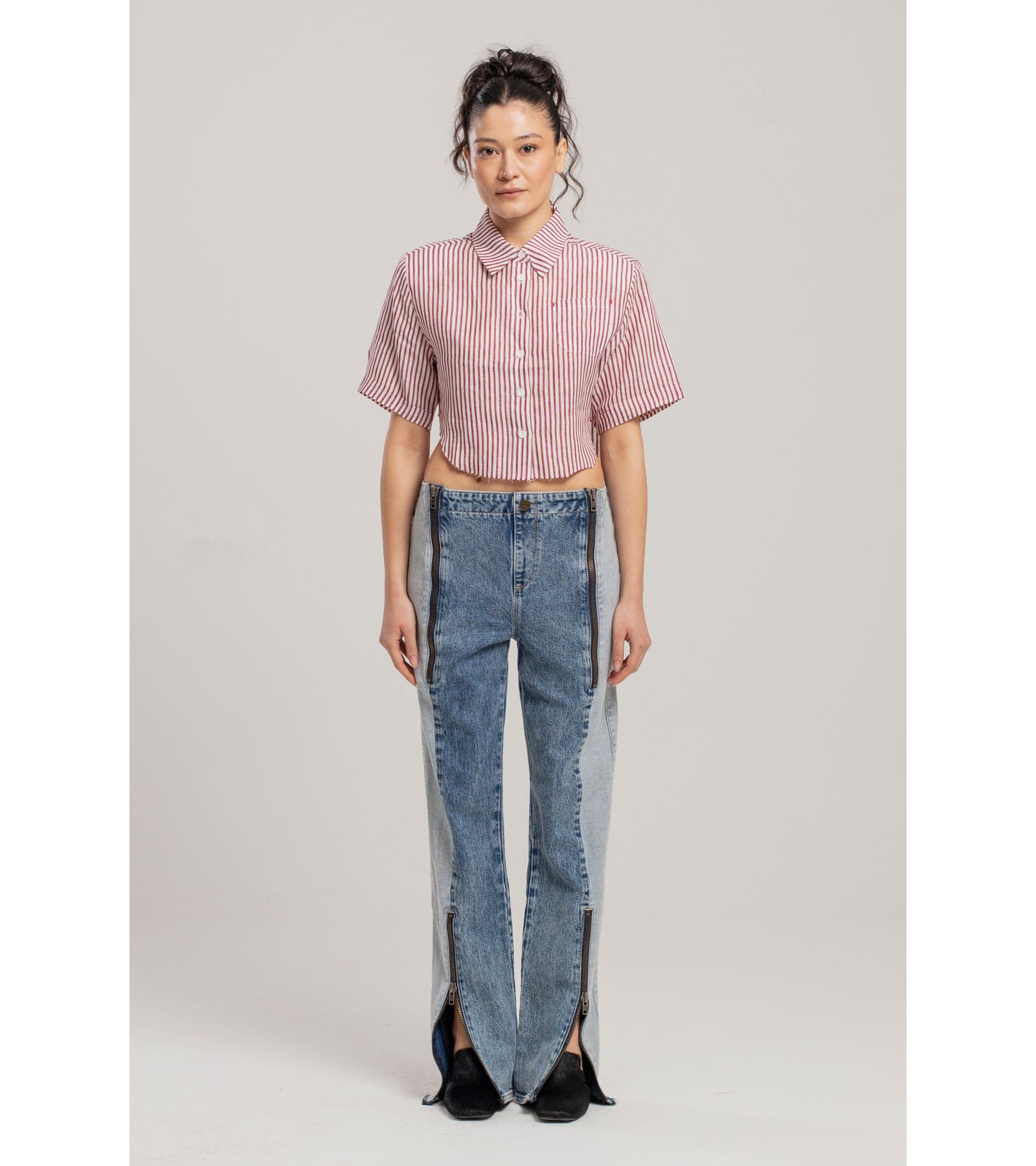 PCFG Women's Free Heaven Inside Out Blue Jeans
