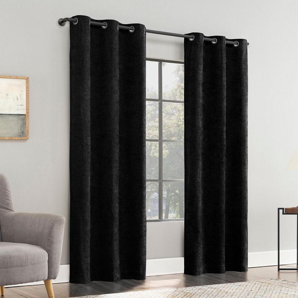 Штора Sun Zero Isidora Velvet Magnetic Closure 100% Blackout с люверсами
