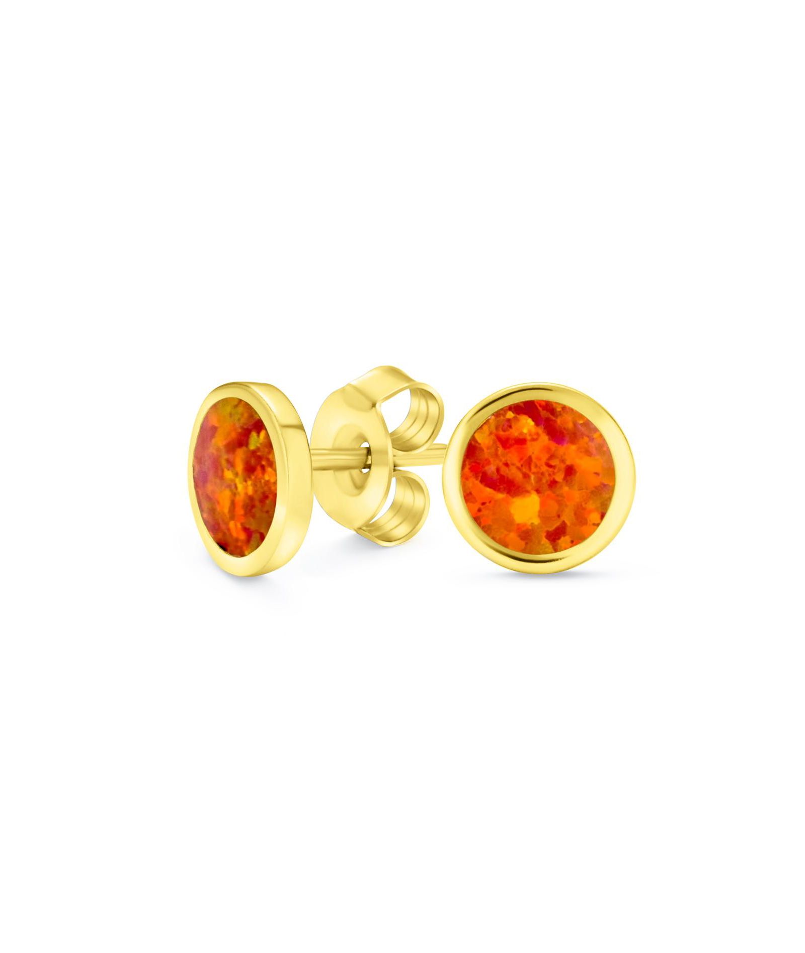 Серьги-гвоздики Bling Jewelry с опалом