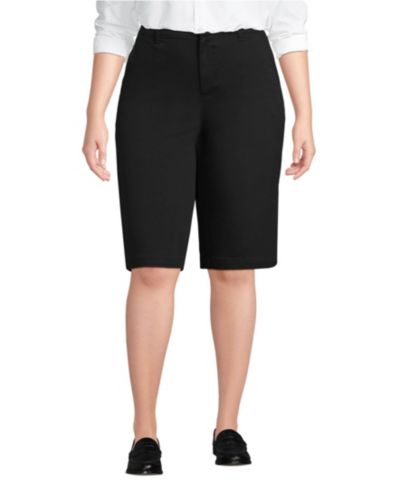Lands' End Женские классические шорты чинос 12"