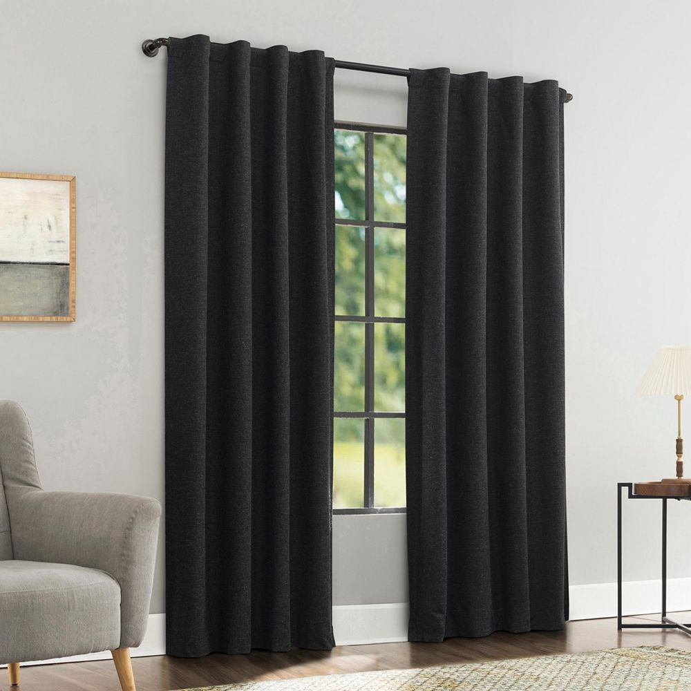 Штора Sun Zero Treviso Linen Blend Blackout Back Tab
