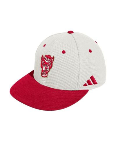 Adidas Men's Cream NC State Wolfpack On-Field Fitted Baseball Hat