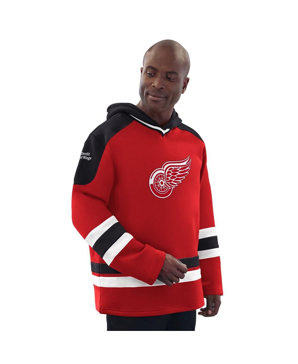 Starter Мужское худи-пуловер Detroit Red Wings Hockey Red/Black