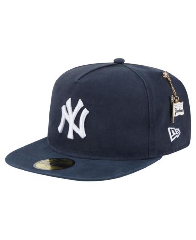 Мужская кепка New Era Navy New York Yankees Championship Side Flag A-Frame 59FIFTY Fitted