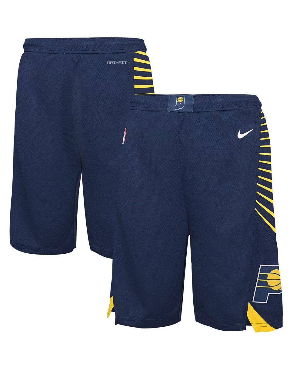 Мальчиковые и девчачьи шорты Nike Big Boys and Girls Navy Indiana Pacers Icon Swingman