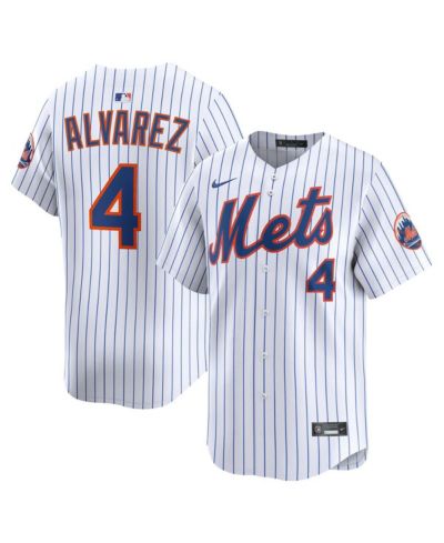 Nike Men's Francisco Alvarez White New York Mets Home Limited Player Jersey