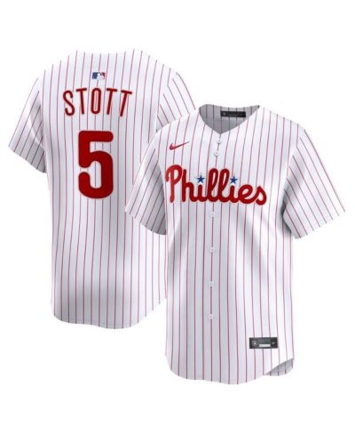 Nike Мужская игровая джерси Philadelphia Phillies Bryson Stott White Limited Player