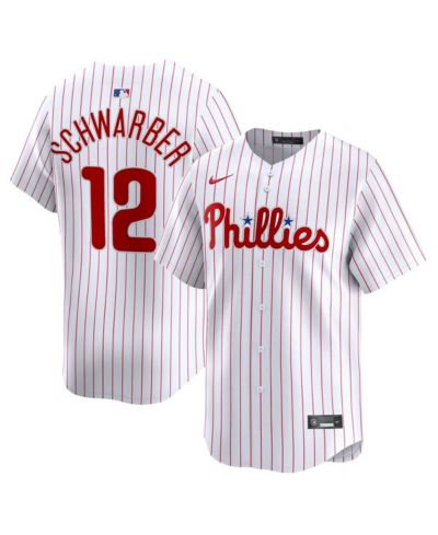 Мужская джерси Nike White Kyle Schwarber Philadelphia Phillies Home Limited Player