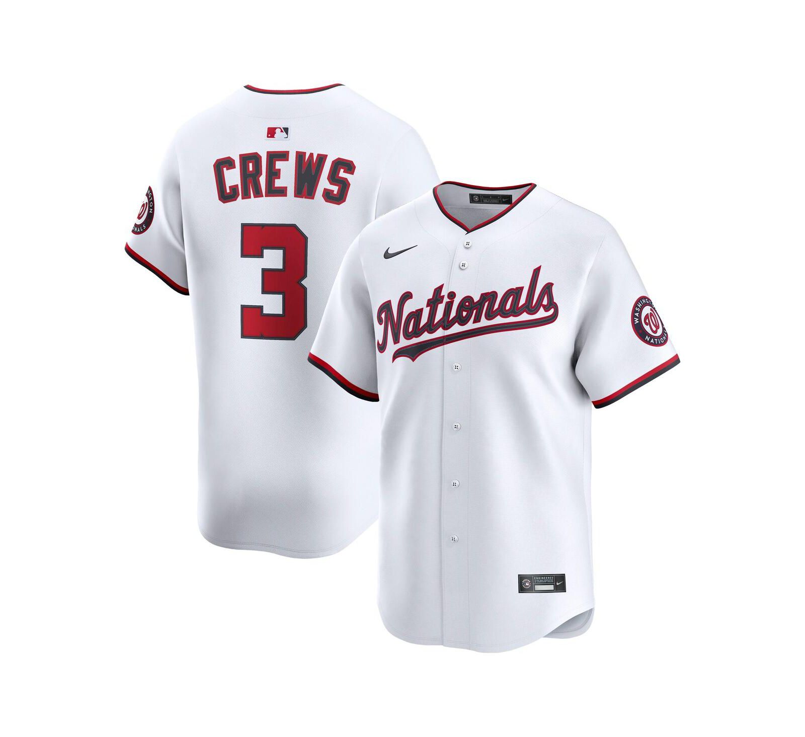 Nike Men's Dylan Crews White Washington Nationals Alternate Limited Player Jersey