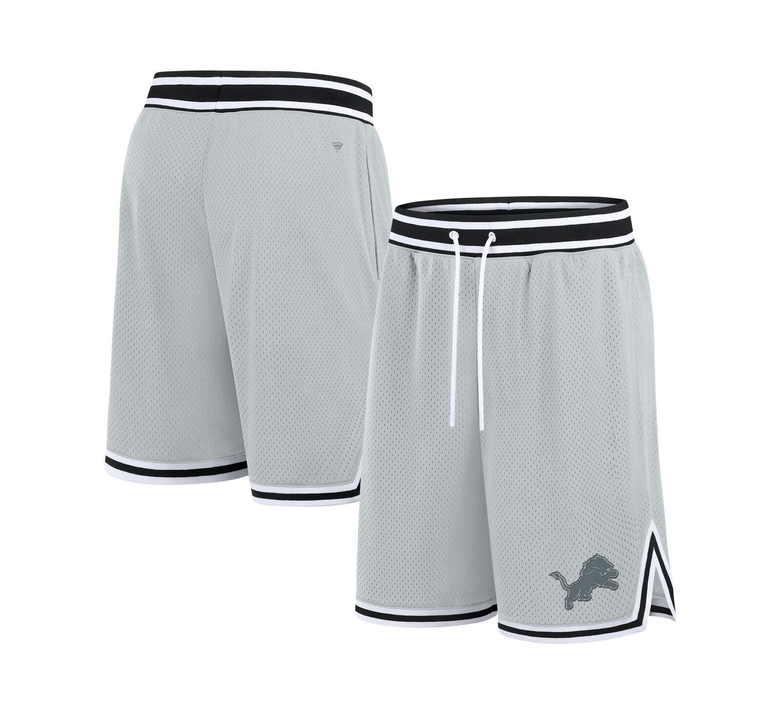 Fanatics Men's Silver Detroit Lions Elements Future Ground Shorts