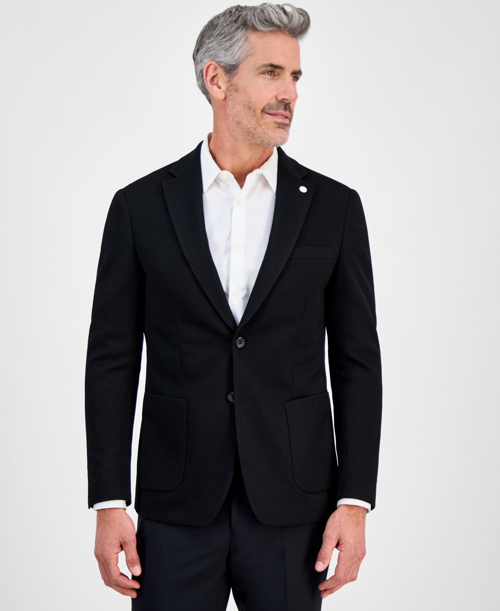 Men's Slim-Fit Waffle Stretch Sport Coat