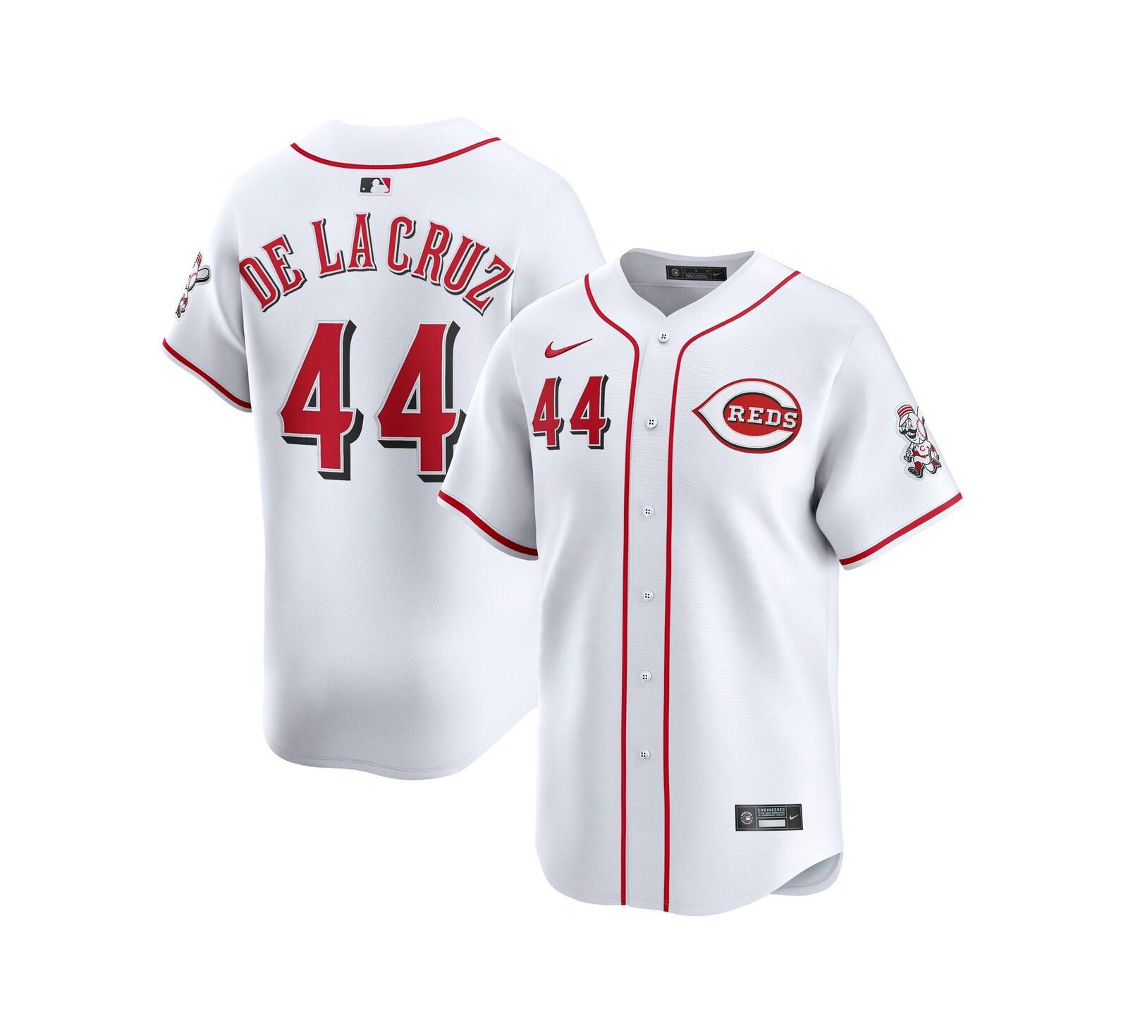 Джерси Nike Men's Elly De La Cruz White Cincinnati Reds Home Limited Player