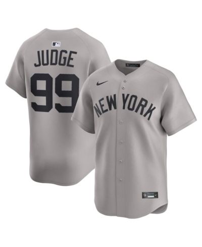 Nike Men's Aaron Judge Gray New York Yankees Road Limited Player Jersey