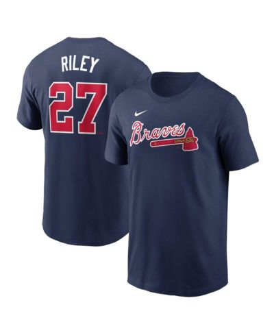 Nike Men's Austin Riley Navy Atlanta Braves Fuse Name & Number T-Shirt