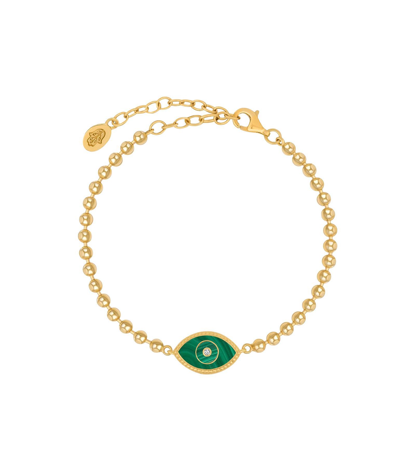 Bright Soul Evil Eye Malachite Bracelet