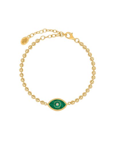 Bright Soul Evil Eye Malachite Bracelet