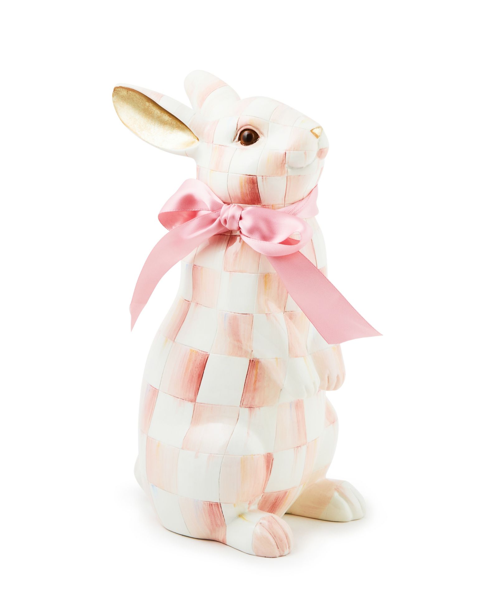 Фигурка кролика Mackenzie-Childs Rosy Check Standing Bunny