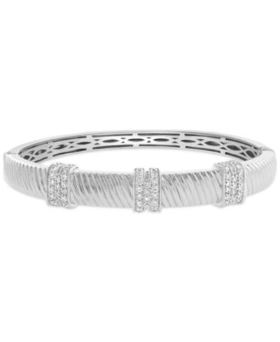 EFFY® Diamond Bangle Bracelet (1 ct. t.w.) in Sterling Silver
