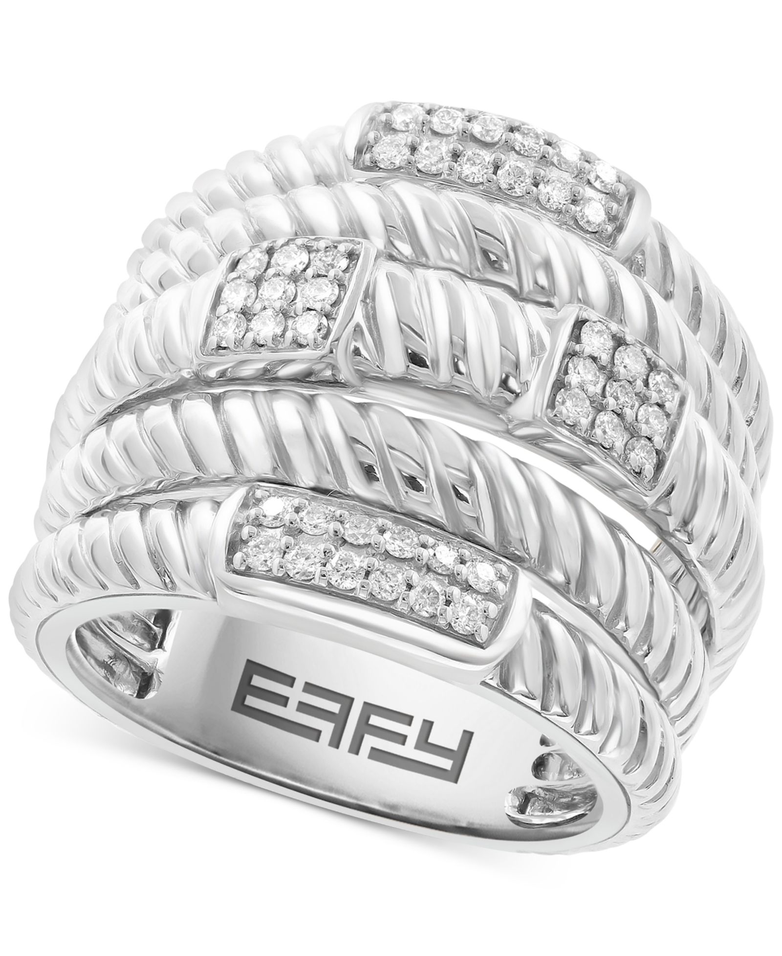 EFFY® Кольцо с бриллиантами в серебряной оправе