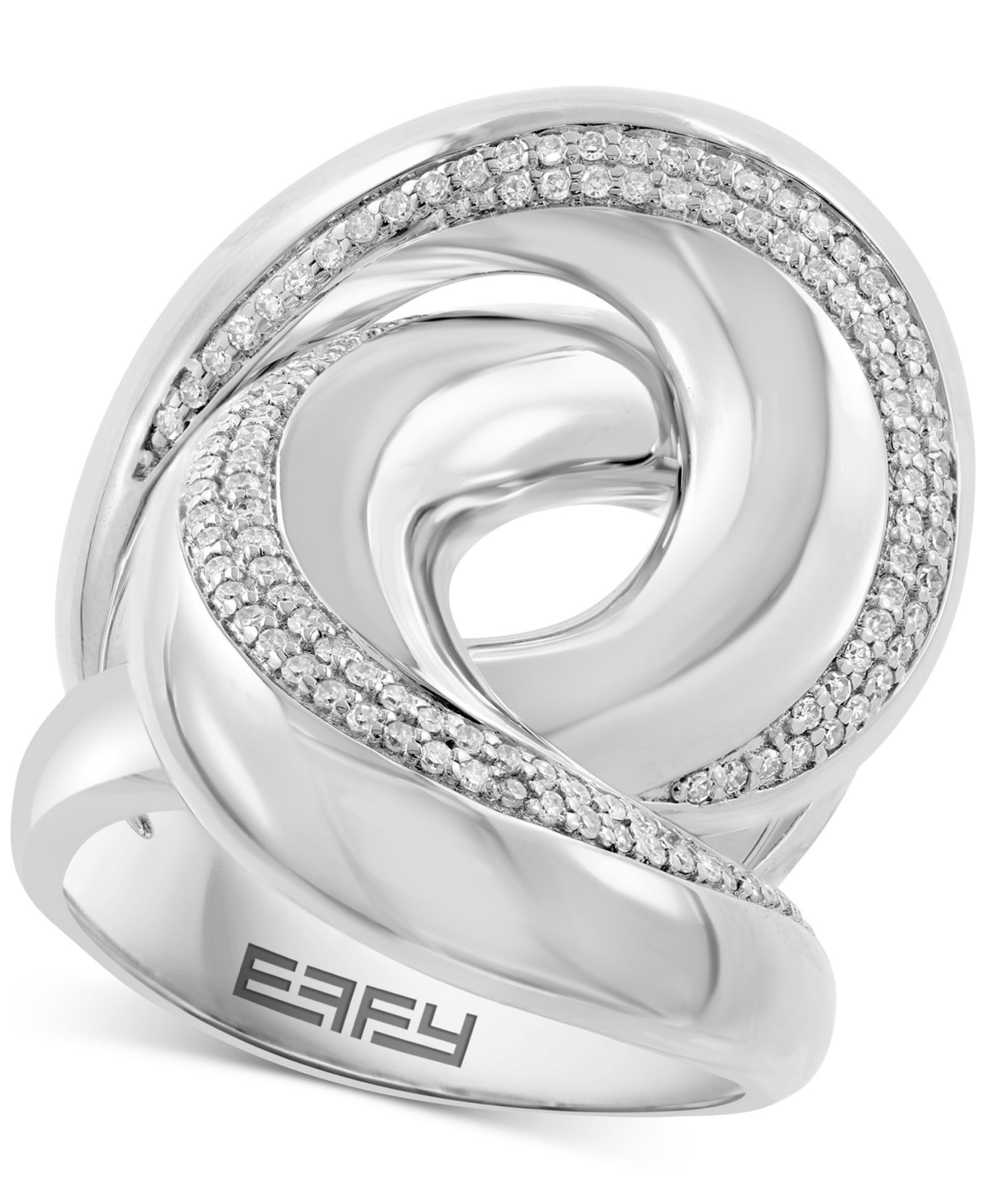 EFFY® Diamond Statement Ring (1/3 ct. t.w.) in Sterling Silver