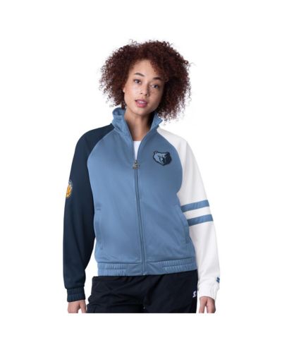 Starter Женский Light Blue Memphis Grizzlies Line Up Dolman Raglan Full-Zip Track Jacket