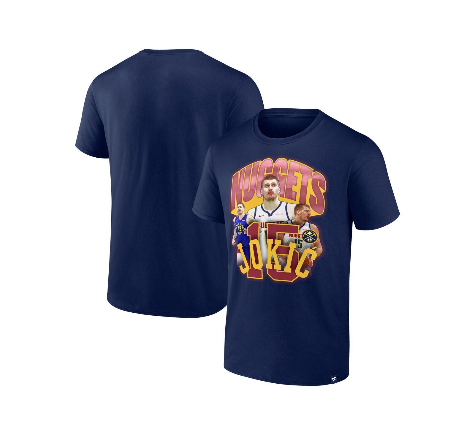 Fanatics Men's Nikola Jokic Navy Denver Nuggets Notorious 4.0 T-Shirt