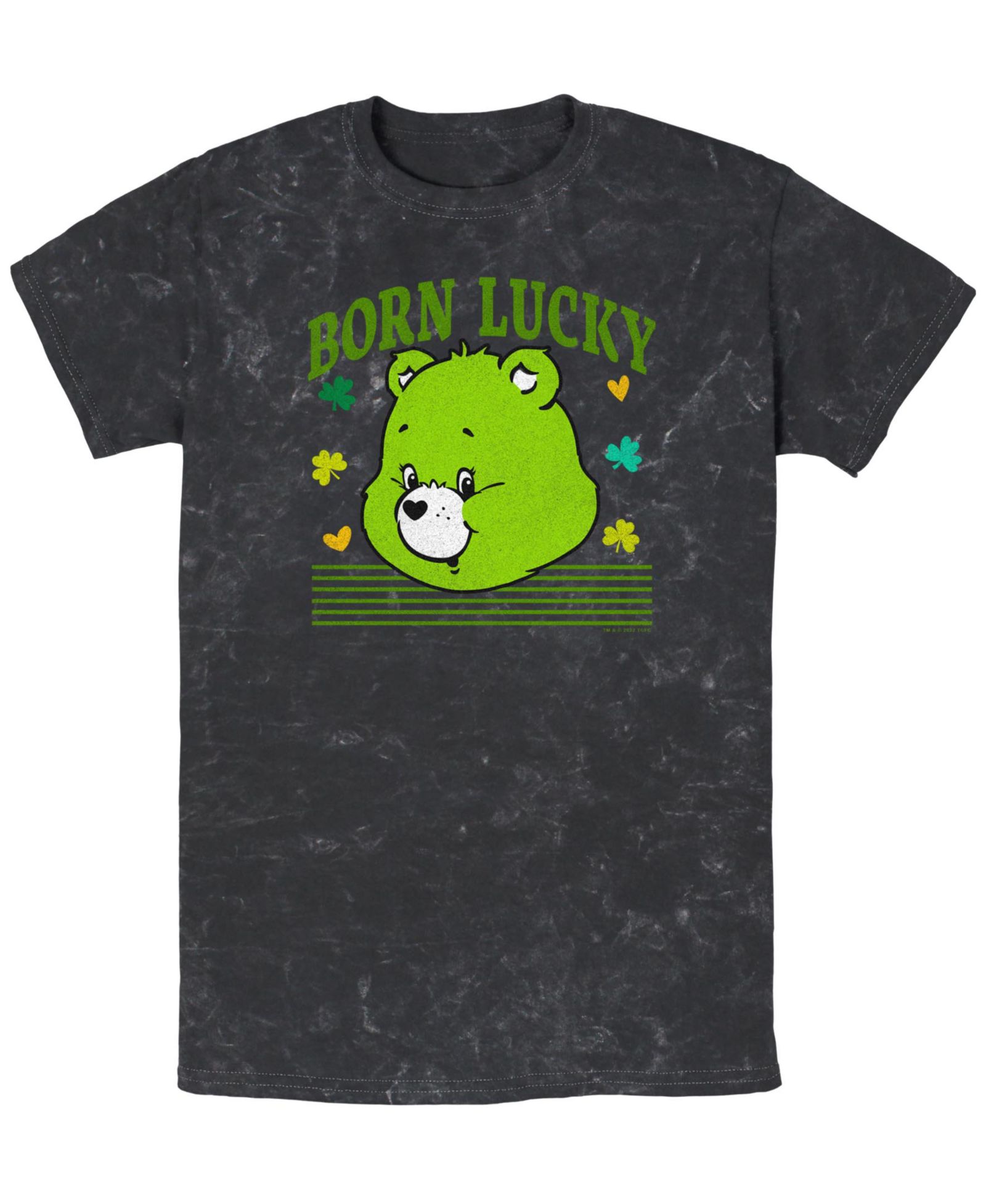 Care Bears Men's Lucky Bear Head Short Sleeve T-Shirt