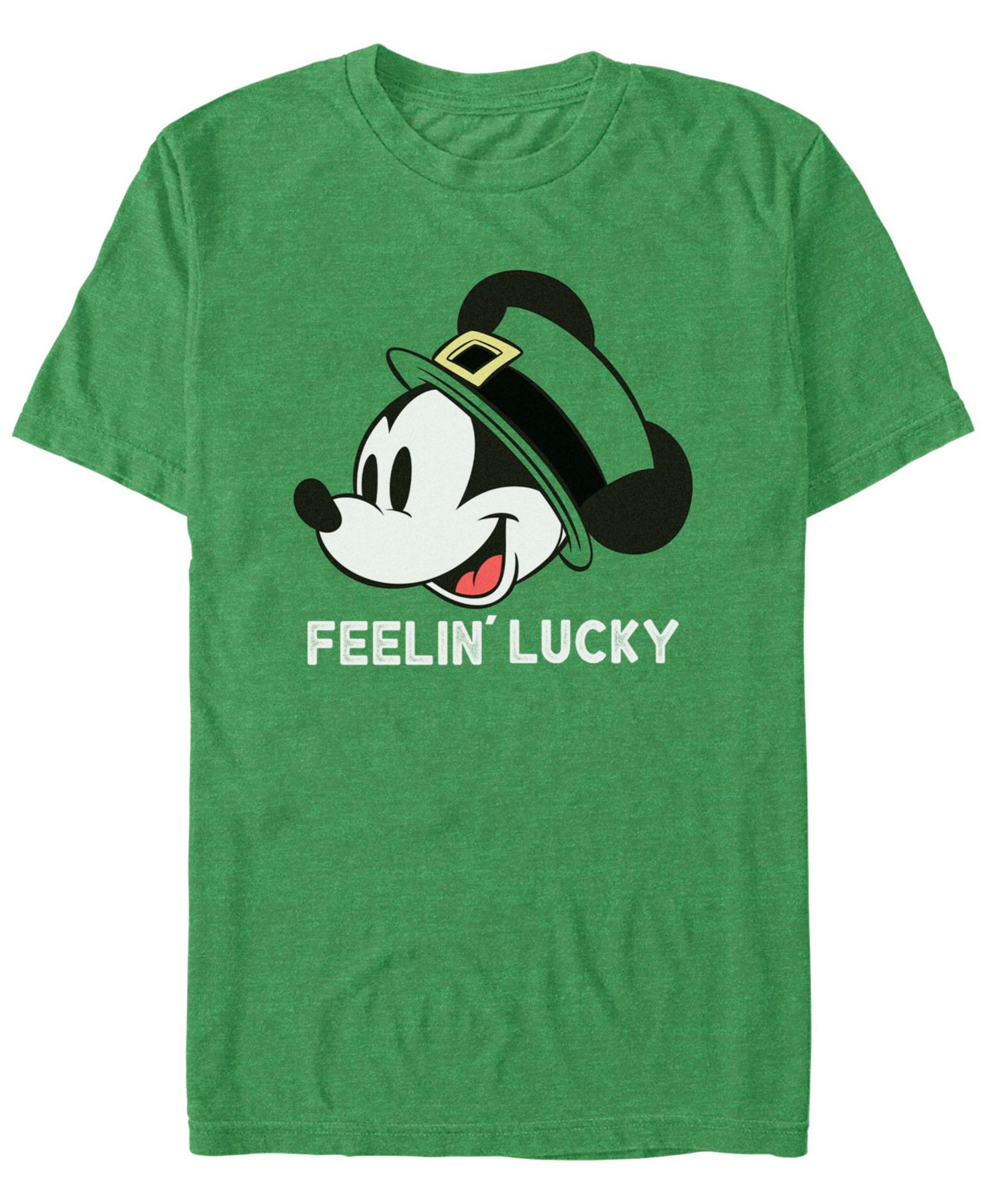 Mickey Classic Men's Dny Feelin Lucky Short Sleeve T-Shirt