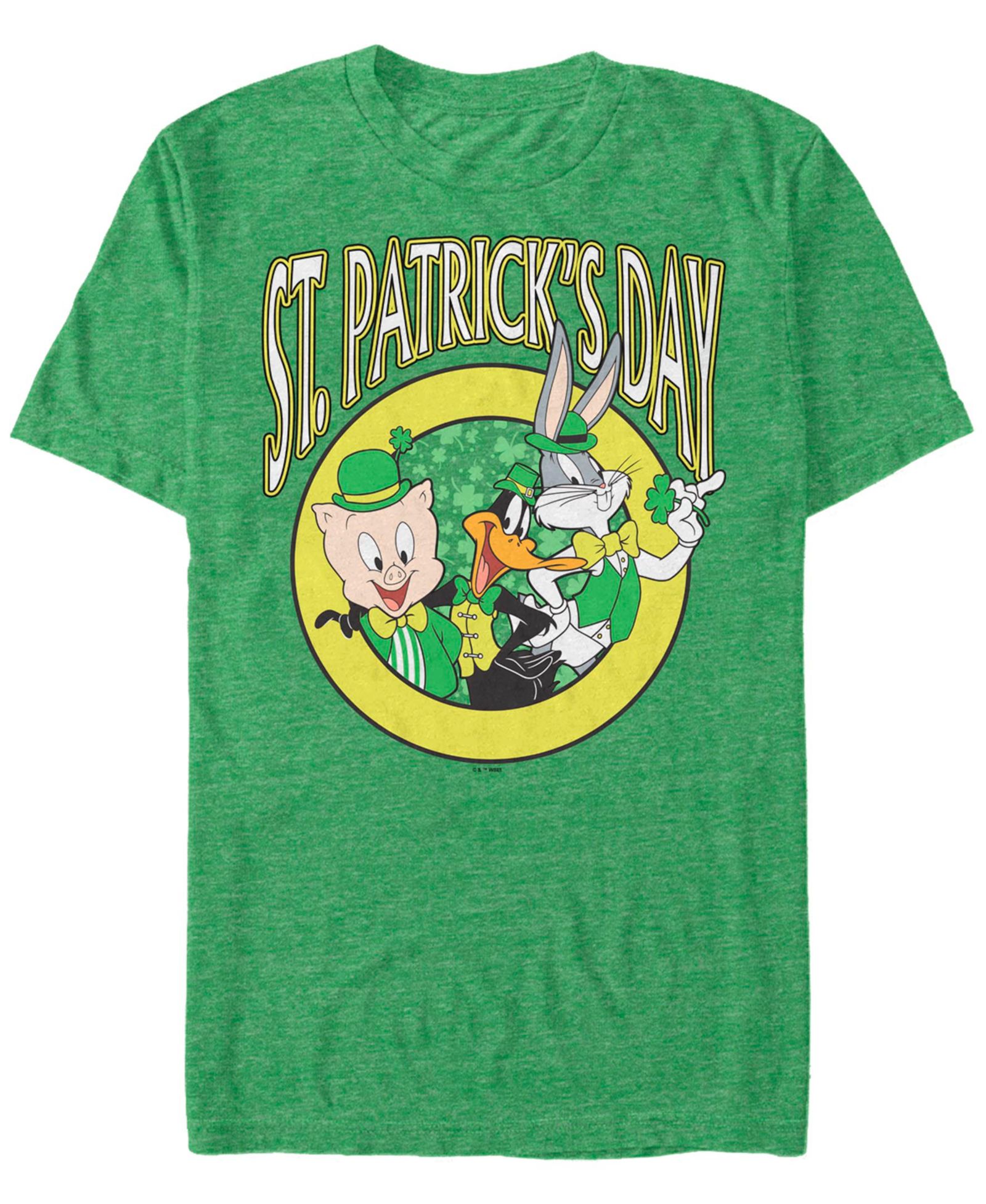 Looney Tunes Men's Looney Team St Pats Short Sleeve T-Shirt