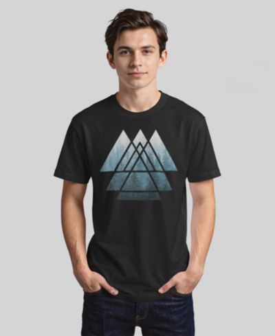 Мужская футболка Design By Humans Sacred Geometry Triangles Misty Forest с коротким рукавом