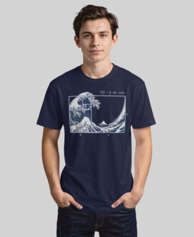 Design By Humans Мужская футболка с коротким рукавом The Great Fibonacci Wave