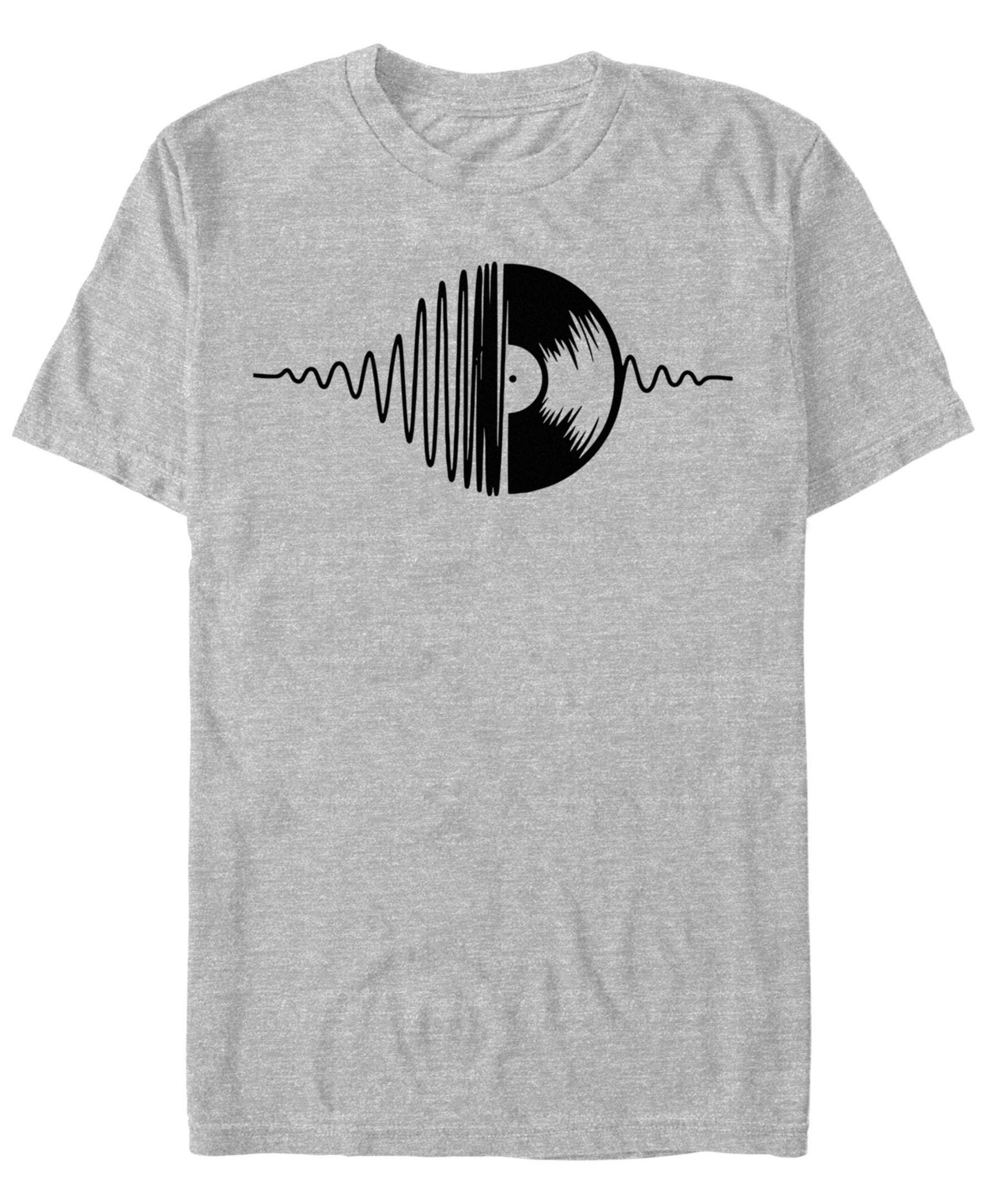 Design By Humans Мужская футболка с принтом Music Vinyl Short Sleeve