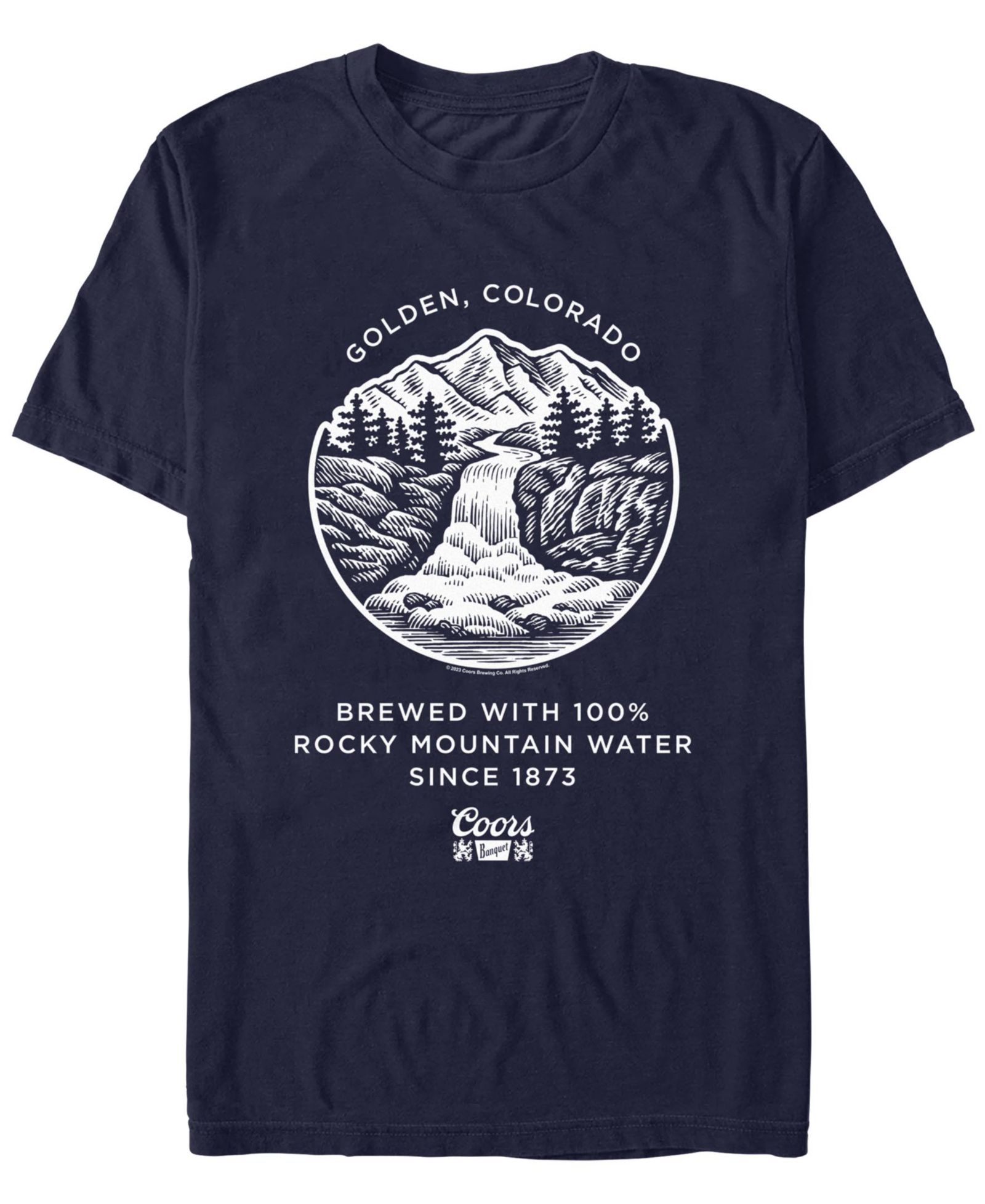 Coors Brewing Company Men's Mountain Brewing Short Sleeve T-Shirt